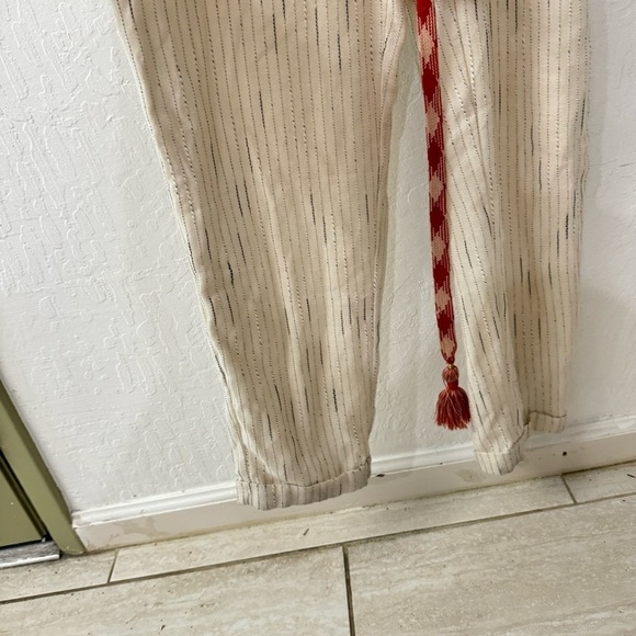 Feather Bone Anthropologie Soleli Jumpsuit Cream Oversized Top Fit Size XS - Picture 4 of 7